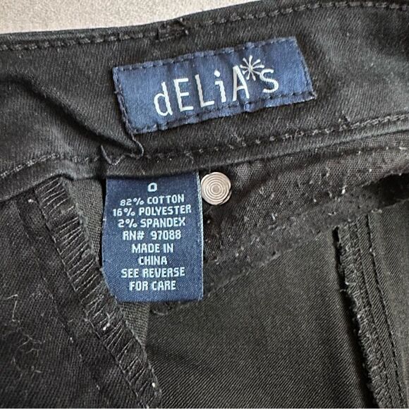 Delia’s Women’s Juniors Black Pants Size 0 - Picture 4 of 4